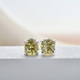 thumbnail image 4 of 1Ctx2 Lemon Yellow Moissanite Earring With Gra Certificate Cow Head Moissanite Earring Overtest Drill S925 Silver, 4 of 5