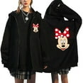 thumbnail image 2 of Sudaderas con cremallera de Minnie y Mickey Mouse Hongli para mujer, chaqueta Harajuku, Unisex, años 90, Y2k, 2 of 3