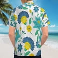 thumbnail image 6 of High Quality Hawaiian Shirts for Men Short Sleeve Aloha Beach Shirt Floral Summer Casual Button Down Shirts Blouses 38UCVV, 6 of 7