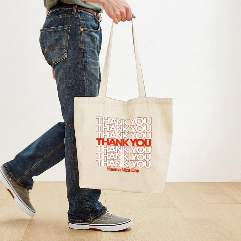 CafePress Thank You Have A Nice Day Tote Bag Natural Canvas Tote Bag Cloth Shopping Bag Walmart