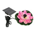 thumbnail image 1 of Bomba de agua Solar de flor de loto, fuente de Baño de aves Solar flotante para paisajismo, estanque de peces, jardín, Patio, acuario, 1,4 W, 1 of 12