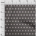 thumbnail image 2 of oneOone Georgette Viscose Black Fabric Asian Suzani Fabric For Sewing Printed Craft Fabric By The Yard 42 Inch Wide, 2 of 5