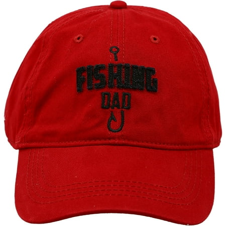 Pavilion - Fishing Dad - One-Size-Fits-Most Adjustable Baseball Hat For Outdoorsy Woodsy Camping River Pond Lake Men Father s Day Fish Gift