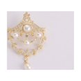 thumbnail image 1 of Accesorio de ramillete de broche de oro chapado en cobre con perlas reales de agua dulce estilo corte Vintage, 1 of 5