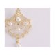 thumbnail image 1 of Broche de oro chapado en cobre con perlas reales de agua dulce estilo corte vintage, 1 of 5