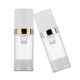 thumbnail image 3 of Conjunto de 6 Botellas de maquillaje Zulema transparentes recargables con bomba, 3 of 8