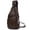 Brown, variant on Men's Sling Bag Lightweight Waterproof Chest Shoulder Crossbody Bag with USB Charging Port Blue