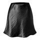 thumbnail image 3 of Minifalda Elegante de Cintura Alta con Volantes para Mujer, de Satén Sedoso, con de , Corte A. Negro M, 3 of 7