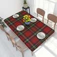 thumbnail image 2 of Table Cover Tartan Plaid Rectangular Tablecloth Waterproof 4FT Table Cloth Geometric Gingham Check, 2 of 5