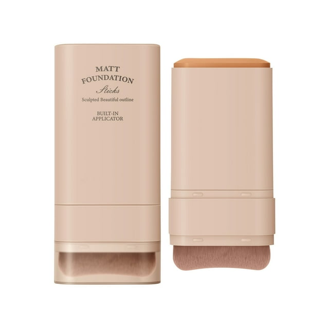 Foundation Stick With Built In Brush Multi Tone Concealer And Makeup Stick For Blendable Coverage Long Lasting Dermatologically Tested