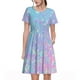 thumbnail image 1 of Fotbe Fantasy Gradient Vestido Largo de Moda para Mujer, Vestido Tipo Camiseta con Manga Corta y Estilo Casual a Rayas y Bloques de Color, 1 of 6