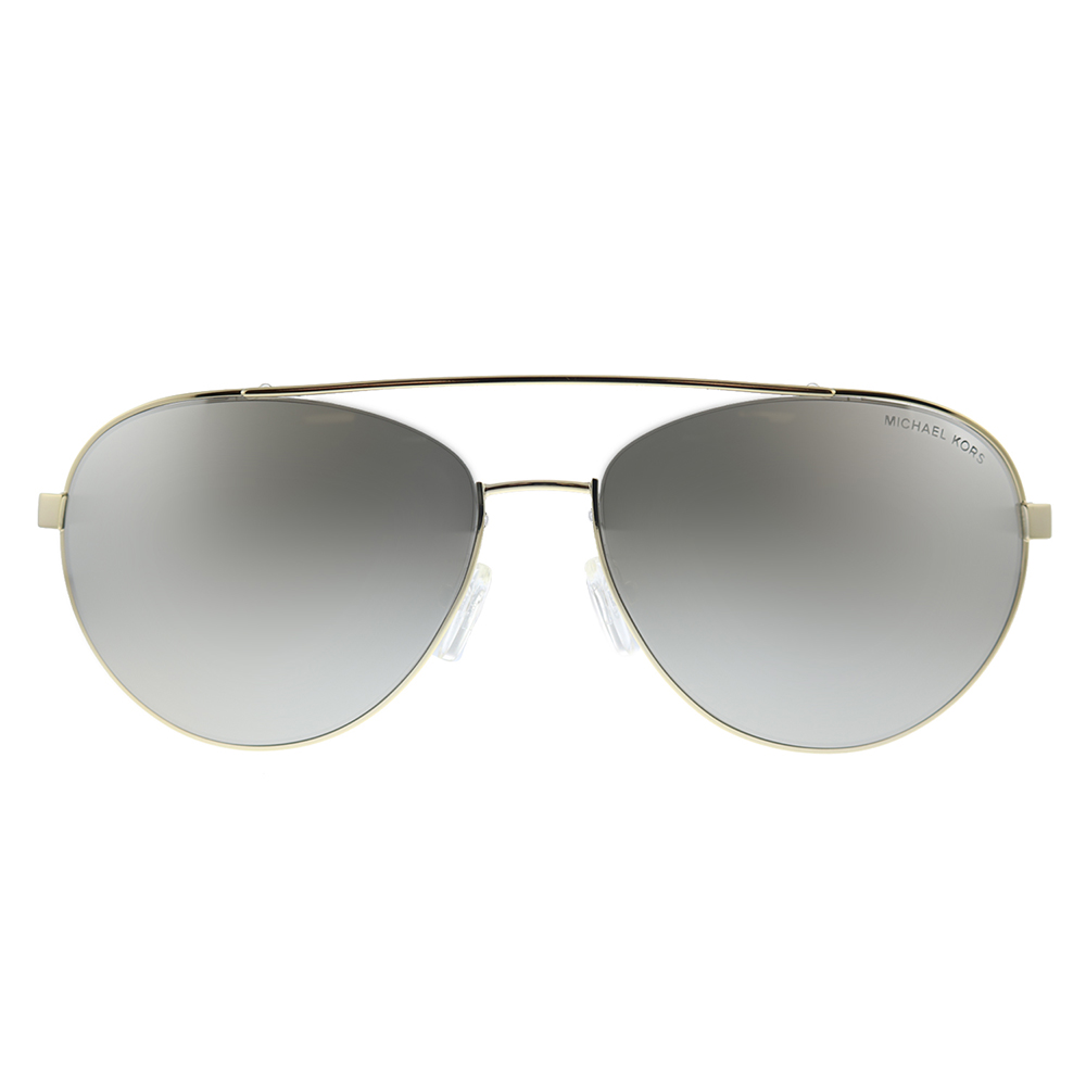 Michael Kors Aventura MK 1071 Metal Womens Aviator Sunglasses Light Gold 59mm Adult - image 2 of 3