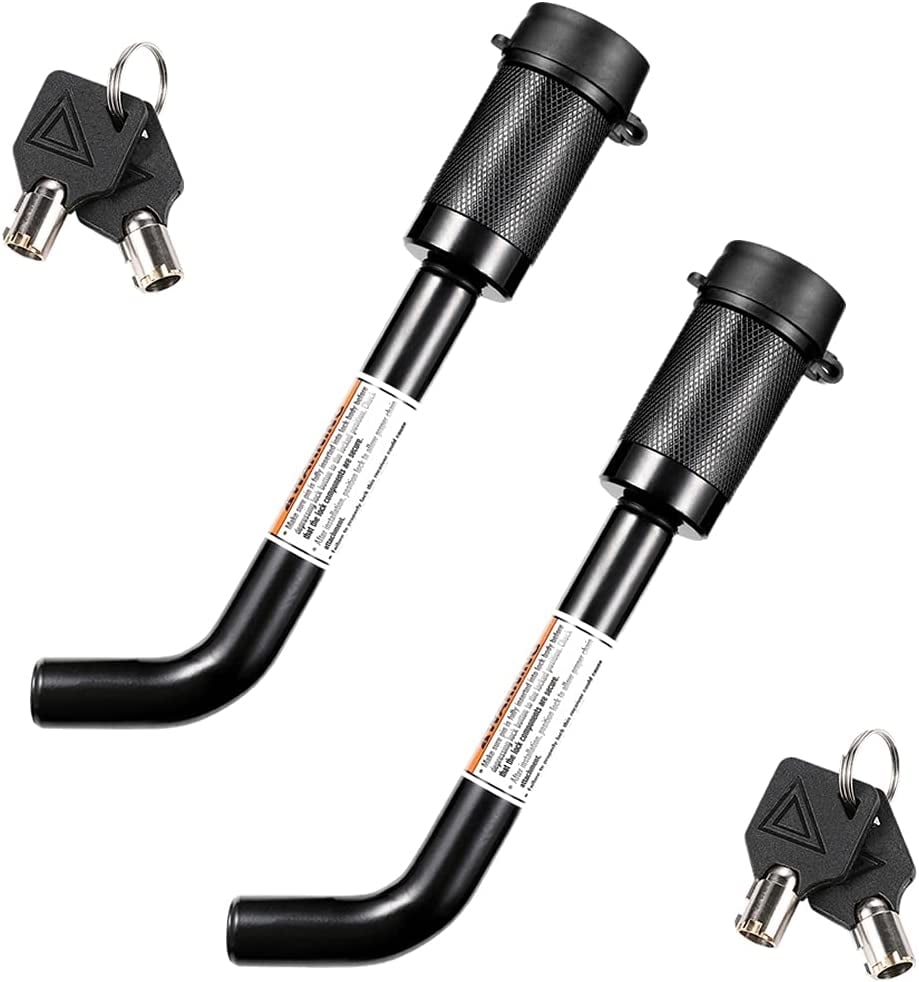 CZC AUTO 2 Pack 5/8" Bent Trailer Hitch Receiver Lock Hitch Pin Lock