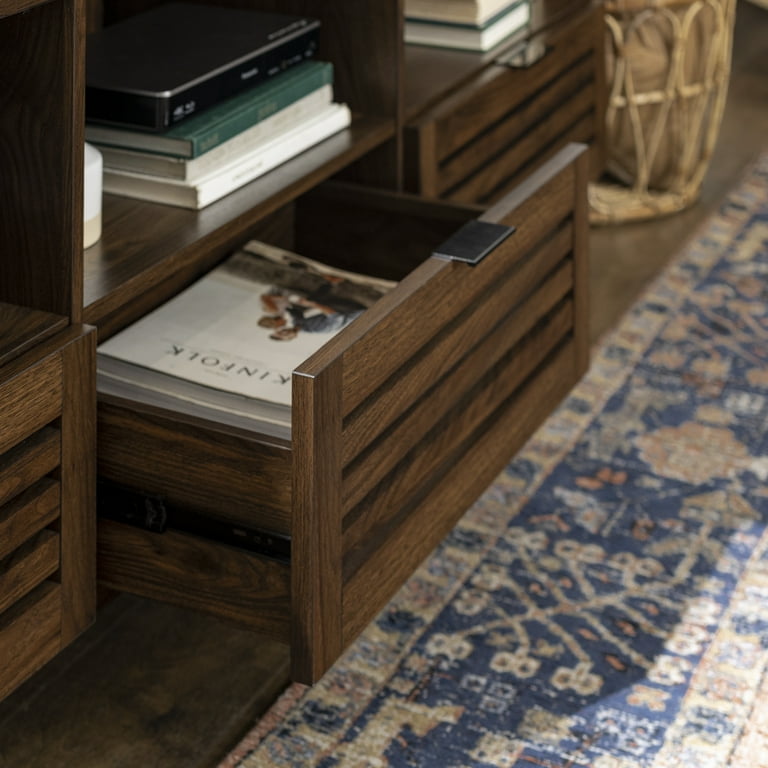 Free Shipping! Walker Edison Jackson Modern Slatted 3-Drawer TV