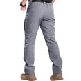 thumbnail image 5 of Domuza Cargo Pants for Men Relaxed Fit Waterproof Hiking Pants Ripstop Durable Construction Work Pants with Pockets Gray 3XL, 5 of 6