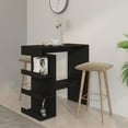 thumbnail image 1 of vidaXL Bar Table with Storage Rack Black 100x50x101.5 cm Engineered Wood, 1 of 4