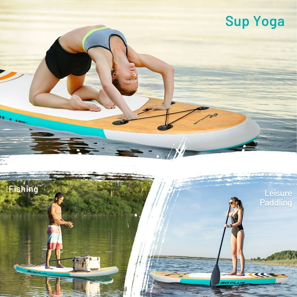 COSTWAY Goplus 11' Inflatable Stand Up Paddle Board W/bag Aluminum Paddle Pump