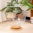thumbnail image 4 of Acrylic Space Capsule Cat Cave with 360° View & Rotating Toy: All-Season Small Pet Bed, Non-Slip Base, Food-Grade Durable Design for Year-Round Comfort & Interactive Play, 4 of 5
