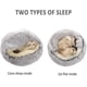 thumbnail image 4 of La cueva más nueva de la cama del gato, casa de la cama del gato del donut de la felpa de los 40cm, sofá de la almohada del animal doméstico de la piel sintética oso de fresa Electrónica, 4 of 5