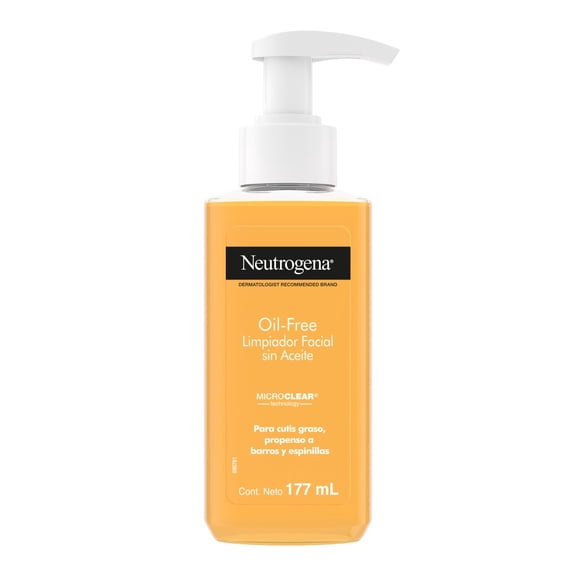 Gel limpiador facial Neutrogena oil free ácido salicílico 177 ml