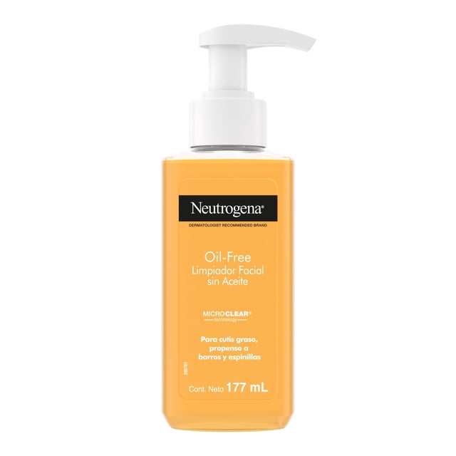 Gel limpiador facial Neutrogena oil free ácido salicílico 177 ml
