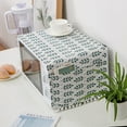thumbnail image 3 of Nvzi Housse de Four à Micro-Ondes en Lin 1 Pce, Tissu de Housse de Four, Tissu en Coton Lin Résistant à l'Huile, Housse de Protection pour Four à Micro-Ondes 90 * 30cm (Vert), 3 of 4