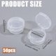 thumbnail image 2 of 5G Reusable PP Plastic Empty Button Box Mini Cream Box Nakeup Box Clear 3.65x3.2x1.6cm, 2 of 9