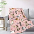 thumbnail image 2 of cute cats Blanket Throw Blanket for Bed Soft Cozy Fluffy Couch Blankets Fleece Blanket Throw Gifts for Women Men Girls Boys 80"x60", 2 of 5