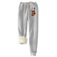 thumbnail image 1 of Womens' Warm Legging Tummy Control Printed Leggings With Elastic Drawstring Pockets And Thick Insulation Pants On Clearance, 1 of 8
