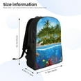 thumbnail image 4 of Balery Island And Coral Reef Mochila - Mochila Estilosa y Duradera para Laptop de 15 Pulgadas con Tela Oxford Impermeable, 4 of 8