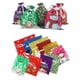 thumbnail image 2 of Wosthever Juego de 15 bolsas de papel multifuncionales con cordón y exquisito diseño para regalos de Navidad y dulces. Kits de decoración para fiestas, 2 of 6