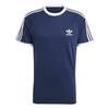 thumbnail image 2 of Adidas Men's Original Embroidered Trefoil 3 Stripe California T-Shirt Navy S, 2 of 3
