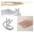 thumbnail image 3 of tredstone Copper Capital Letter Open Ring Portable Adjustable Rings Indoor Outdoor Office Shopping Decorative Makeup Jewelry Gift W, 3 of 5