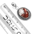 thumbnail image 2 of Natural Crazy Lace Agate Women Jewelry 925 Sterling Silver Pendant, 2 of 4
