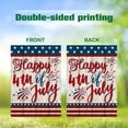 thumbnail image 6 of Happy 4th of July Independence Day Garden Flag Summer Independence Day Double Sided Rustic Farmhouse Large Yard Seasonal Holiday Outdoor Decor 28 × 40 Inch, 6 of 6