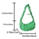 thumbnail image 4 of Bolso bandolera para mujer Bolso bandolera plisado Nube Bolso acolchado acolchado (Verde) Likrtyny Para Estrenar, 4 of 9