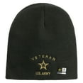 thumbnail image 5 of US Army Veteran Military Embroidered 8 Inch Knitted Short Beanie - Dk Grey OSFM, 5 of 5