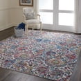 thumbnail image 6 of Nourison Global Vintage Distressed Farmhouse Ivory/Blue 7'10" x 9'10" Area Rug, (8' x 10'), 6 of 8