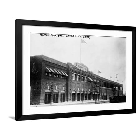 Art.com Fenway Park Boston Red Sox Baseball Photo No.4 – Boston MA Art Print by Lantern Press Black Frame Wall Art 44 x 32