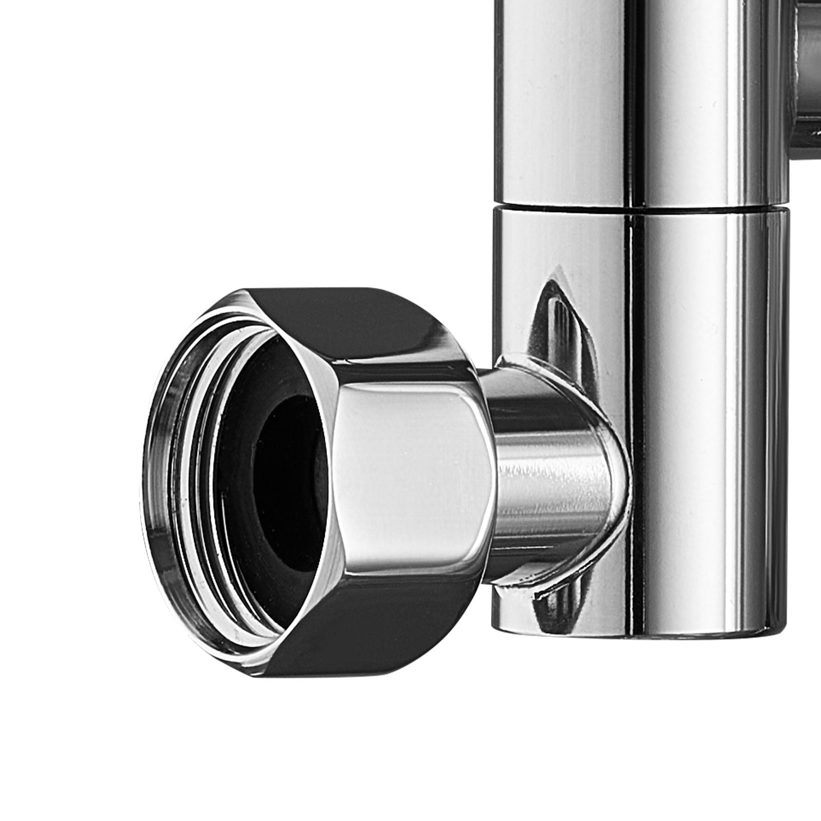 Shower Head Extension Arm with Rotating Nut, Easy Install Adjustable Height Angle, Universal Standard Connection Bathroom Shower Arm Extender