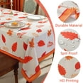 thumbnail image 4 of Fall Tablecloths for Rectangle Tables, Spill Proof Table Cloth with Printed Autumn Leaves, Washable Maple Leaf Table Cover for Thanksgiving Party Holiday Decoration (Rectangle, 60" x 84"), 4 of 6
