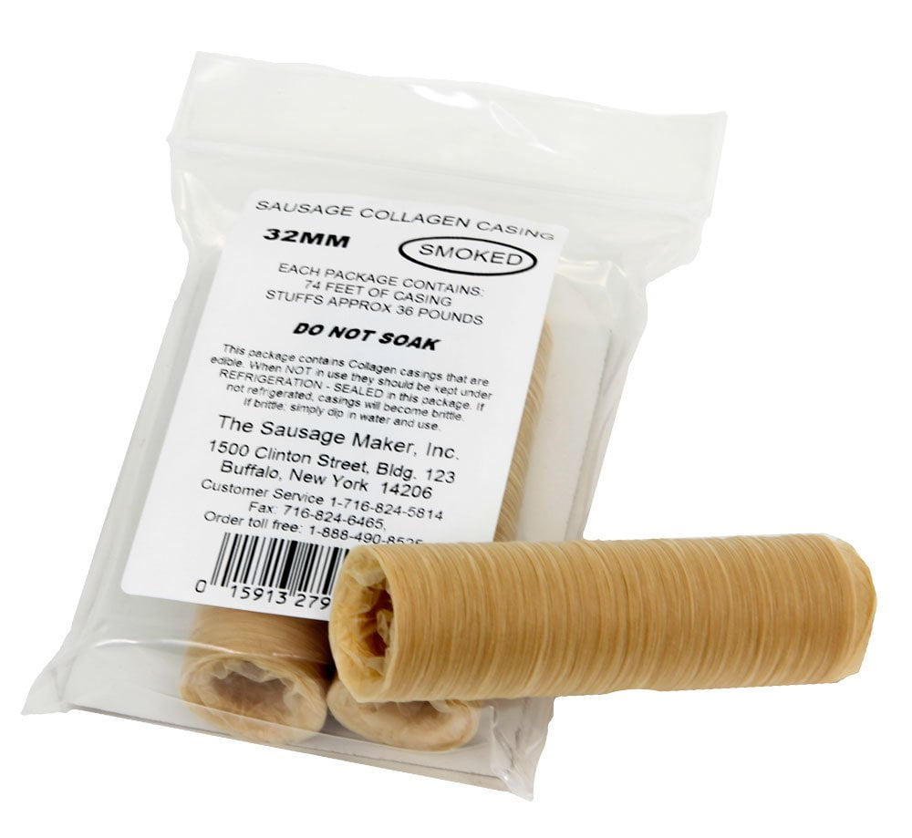 Details about   Collagen Casings Dry 17mm 50ft Lenght for stuffing 55 Lb 450 sausages 5 sticks 