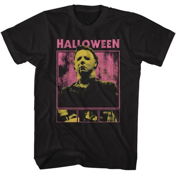 Halloween Movie Scenes With Quote Black Adult T-Shirt