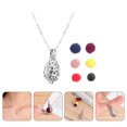 thumbnail image 3 of 2 juegos de collar difusor de aceites esenciales para mujer, colgante de aroma con bola hueca y piedra volcánica, joyería de aromaterapia portátil para uso diario., 3 of 7