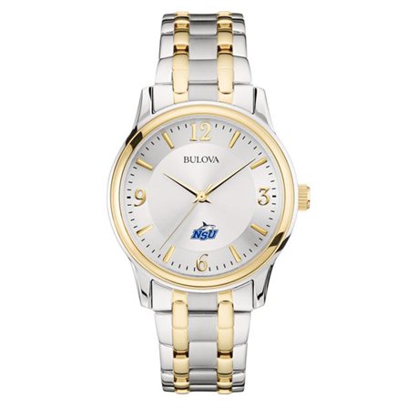 Bulova Silver/Gold Nova Southeastern Sharks Classic Two-Tone Round Watch