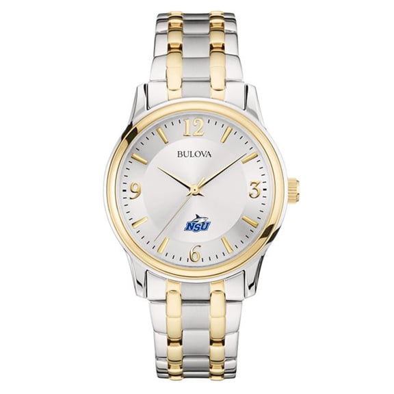 Bulova Silver/Gold Nova Southeastern Sharks Classic Two-Tone Round Watch
