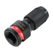 (2 pack) Hyper Tough Quick-Release Impact Adapter, 3/8 in Drive to 1/4 in Hex Female Socket