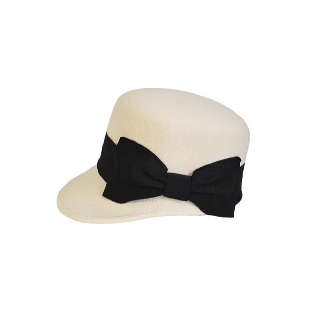 Minnieouse Sombrero de invierno para mujer, gorra decorativa con lazo para mantener el calor, accesorio para la cabeza y cálido a la moda, para Sombreros Blanco Minnieouse AP013091-02