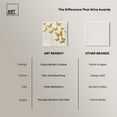 thumbnail image 6 of Mariposas A Volar Canvas Elegant White Gold Wall Art by Art Remedy, Gallery Wrapped, 20" x 20", 6 of 7