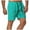 Mint Green, variant on IYTR Men's Mid Waist Drawstring Workout Shorts Casual Solid Color Sweatpants Outdoor Running Sports Shorts Blue L